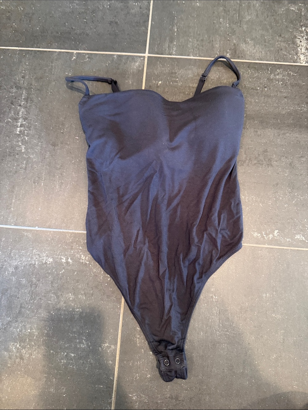 Skims Grey Bodysuit with adjustable straps and shelf bra size XS